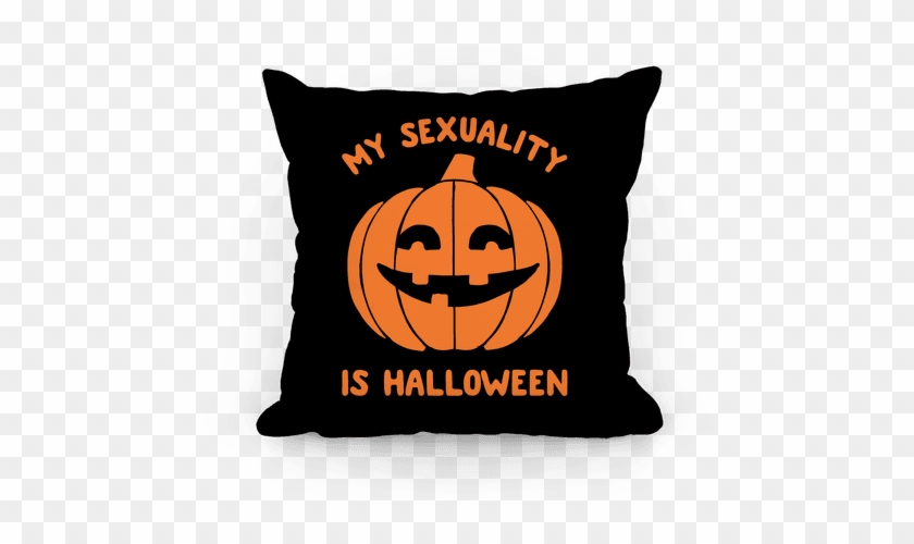 My Sexuality Is Halloween Pillow - She's Beauty She's Grace She Ll Punch You In The Face #1256895