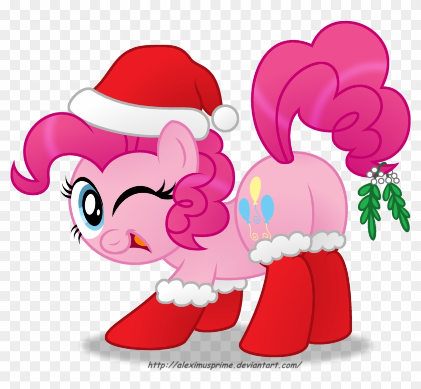 Pinkie Under The Mistletoe By Aleximusprime Pinkie - Art #1256924