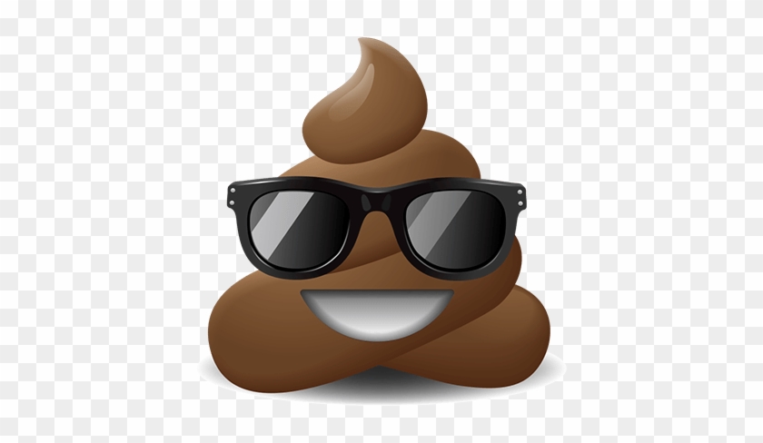 Poop Emoji Stickers Messages Sticker-2 - Poop Emoji With Sunglasses #1257118
