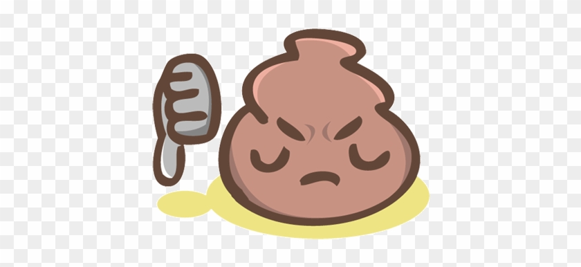 Stickers Poop Poopemoji Illustration Doodle Drawing - Thumbs Down Emoji Gif #1257135