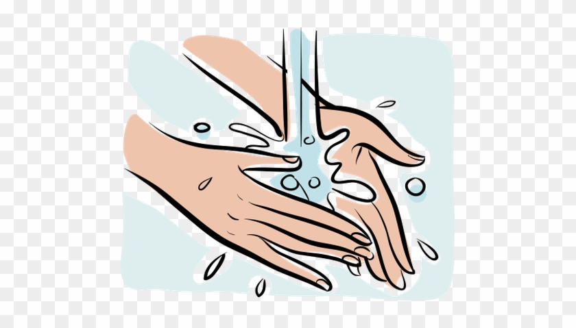 Person Washing Hands, Close Up Of Hands Health And - Washing Hands Illustration #1257164