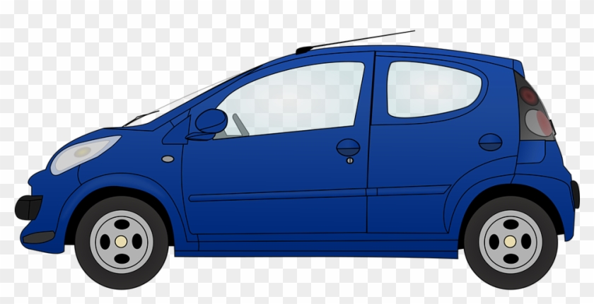Blue Car Cliparts - Imagen Coche Azul #1257203