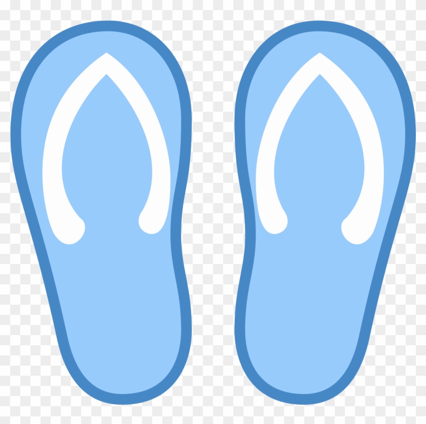 The Icon Resembles Two Upside Down Pear Shapes That - Flip-flops #1257207