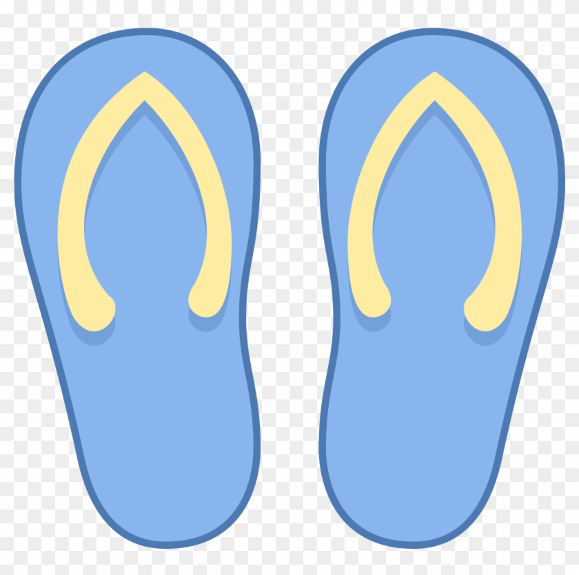 The Icon Resembles Two Upside Down Pear Shapes That - Flip Flop Icon S #1257213
