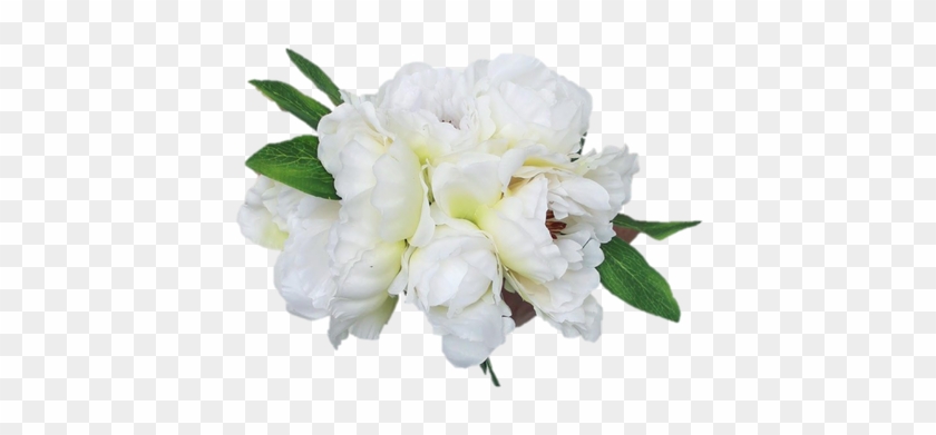 Looking For White Wedding Flowers Check Out This Beautiful - Peony Silk Bouquet In White 10" Tall #1257261