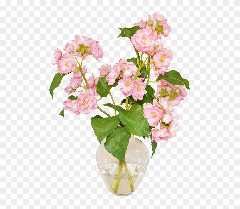 Floral Design Flower Bouquet - 15" Apple Blossoms In Bouquet - Faux - The French Bee #1257269