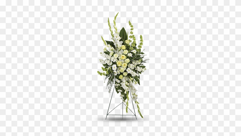 I Want To Provide An Arrangement For The Service, But - Flowers White Standing Spray #1257271