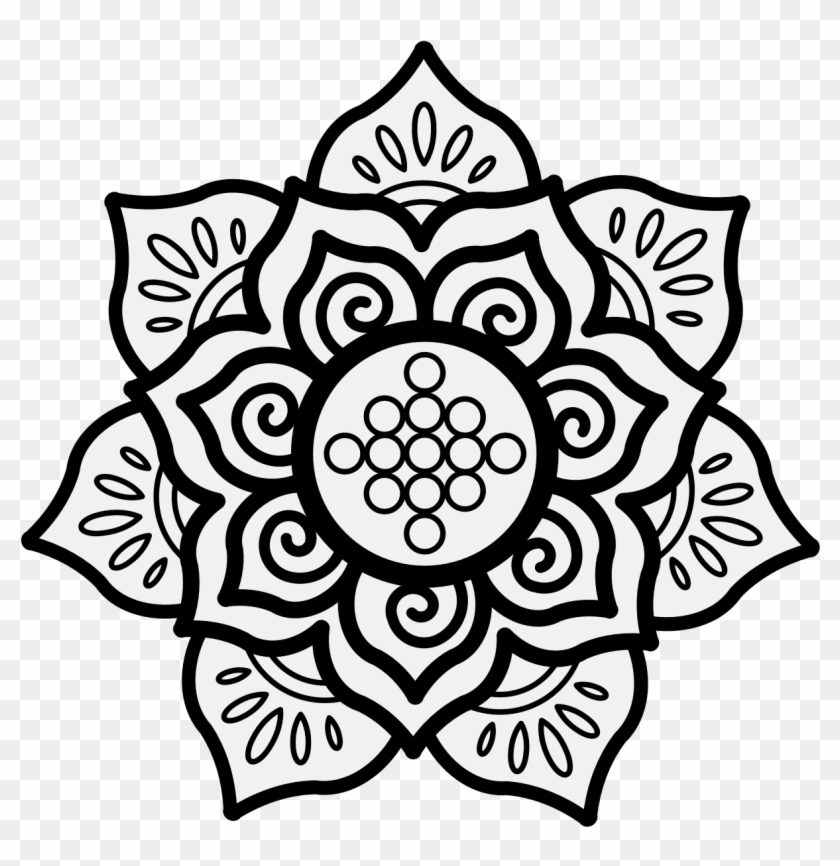 Lotus Flower Affronty - Anglo Saxon Art Patterns #1257307