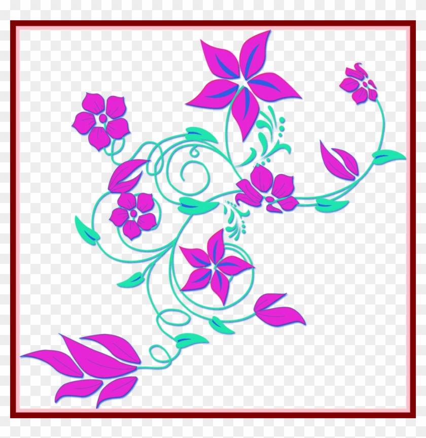 Lotus Png Lotus Border Png The Best Flower Border Clipart - Flowers Png Clipart #1257316
