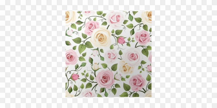 Seamless Pattern With Roses - Illustration #1257343