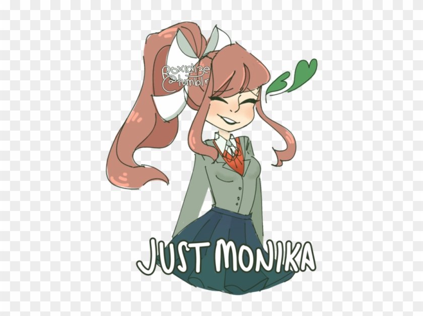 Image Result For Ddlc Art Tumblr - Doki Doki Literature Club Monika #1257458