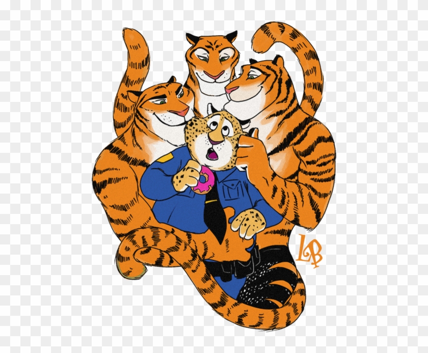 Zootopia Tiger And Clawhauser #1257469