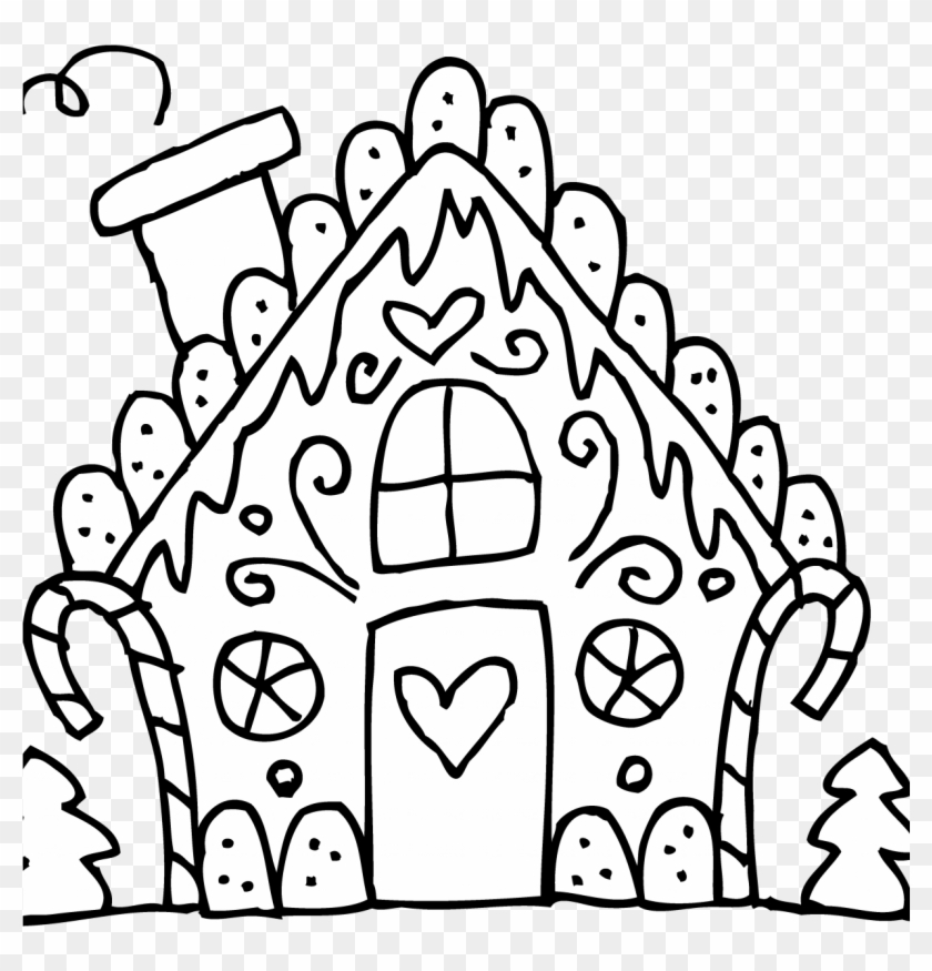 Best Gingerbread House Coloring Pages For Kids 1224 - Gingerbread House Color Page #1257480