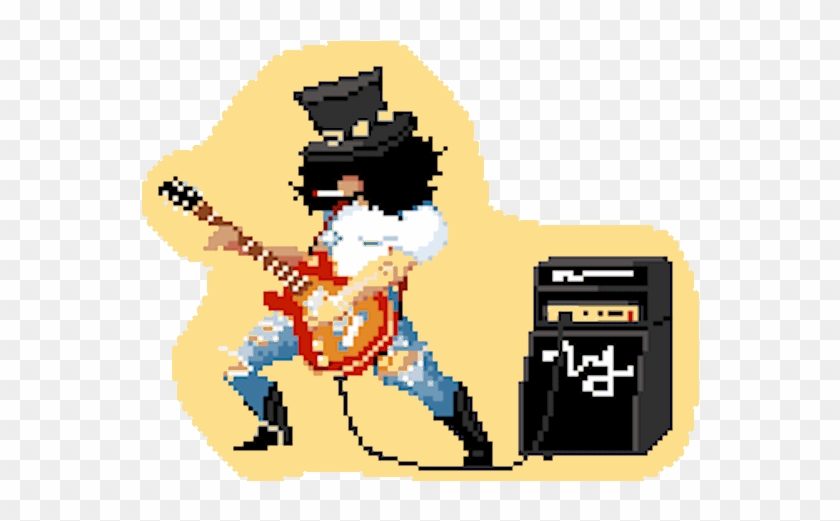 14 - Guitar Pixel Art Gif #1257553