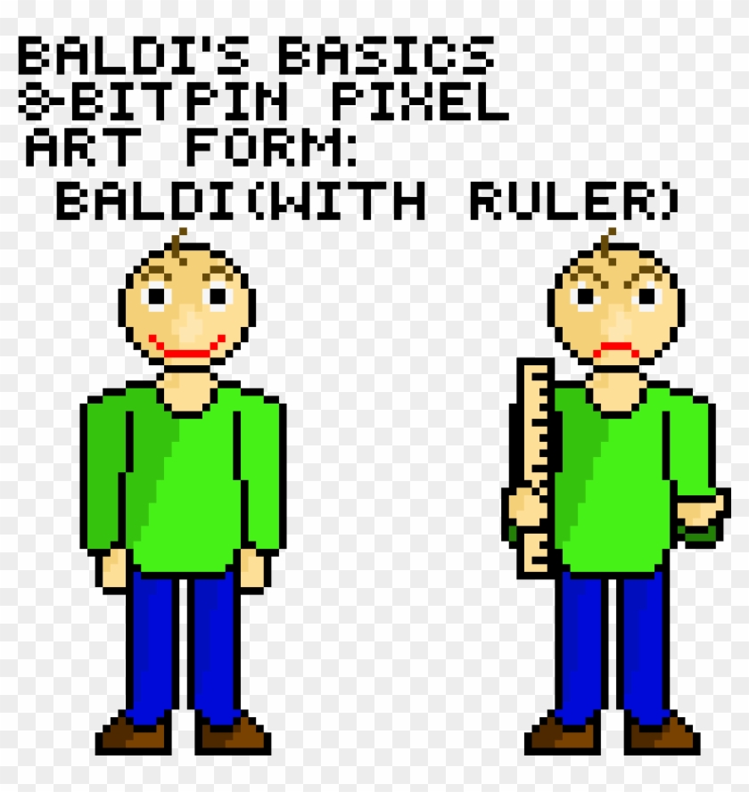 Baldi Basics Pixel Art - Baldi's Basics Pixel Art #1257585