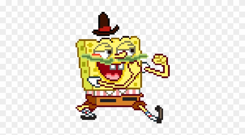 Pixel Gif Transparent - Spongebob Walking Gif Transparent #1257594