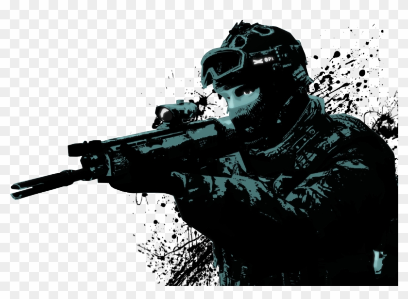 Drawn Snipers Swat - Swat Hd Png #1257625