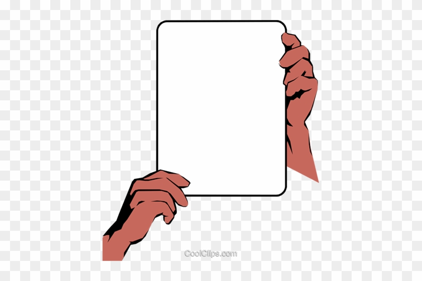 Cartoon Hand Holding Sign Post Vector Clip Art - Hands Holding A Sign #1257680