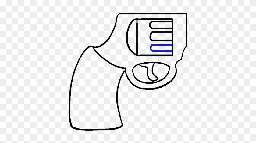 How To Draw Cartoon Revolver - Gun Drawing Easy - Full Size PNG Clipart ...