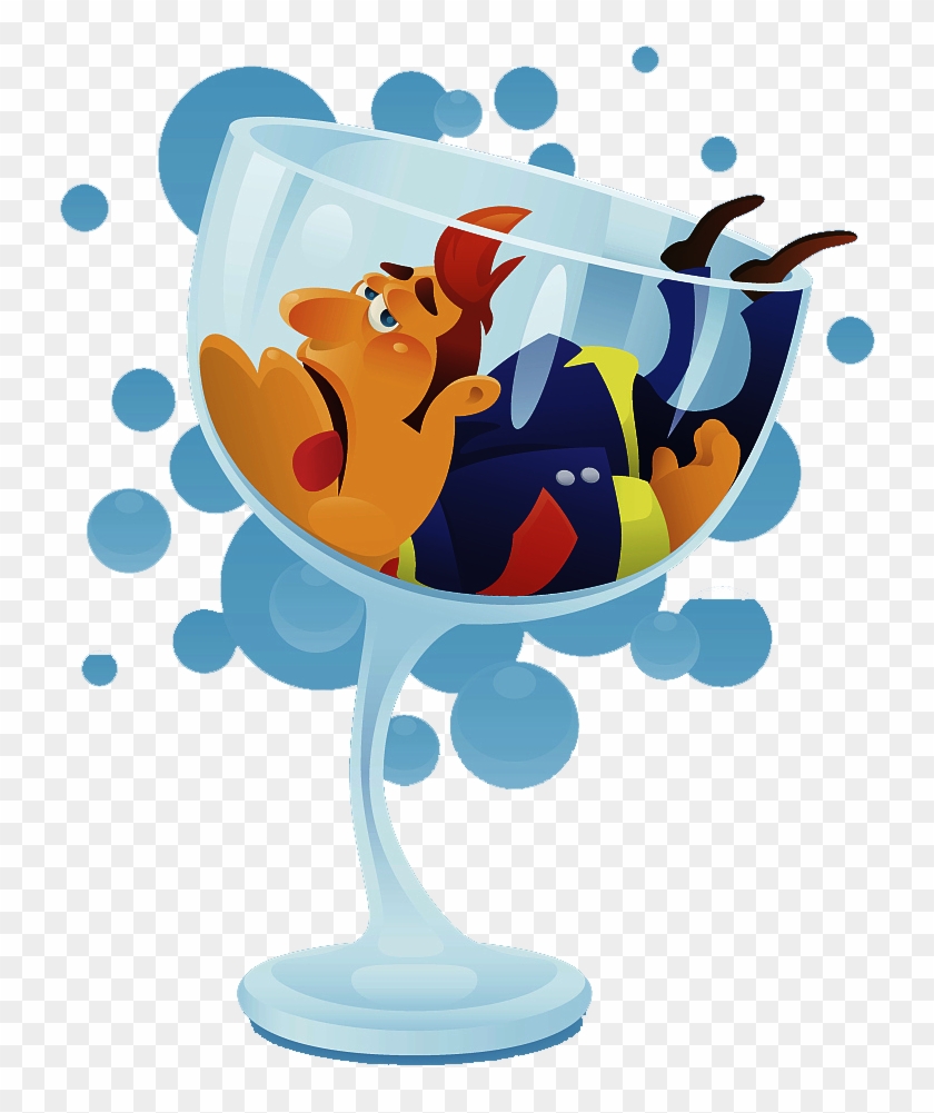 Alcohol Intoxication Wine Glass Clip Art - Drunk Ma Illustration #1257997