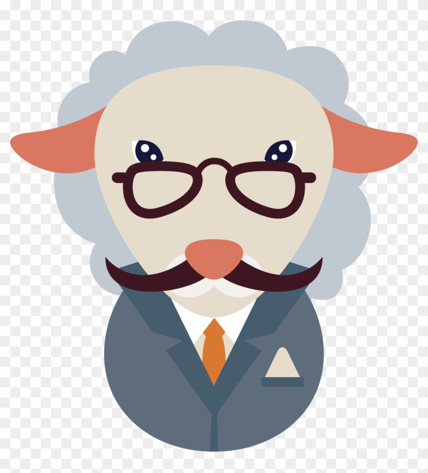 Sheep Goat Sticker - Cartoon #1258061
