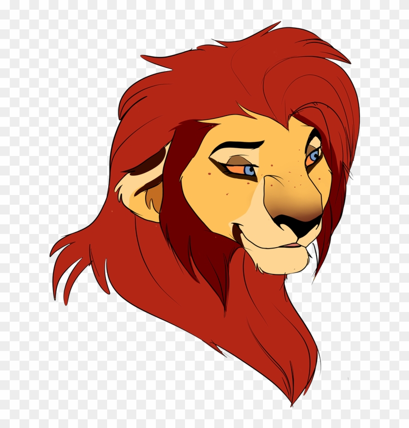 Lion Illustration Clip Art Red Hair - Girl #1258093