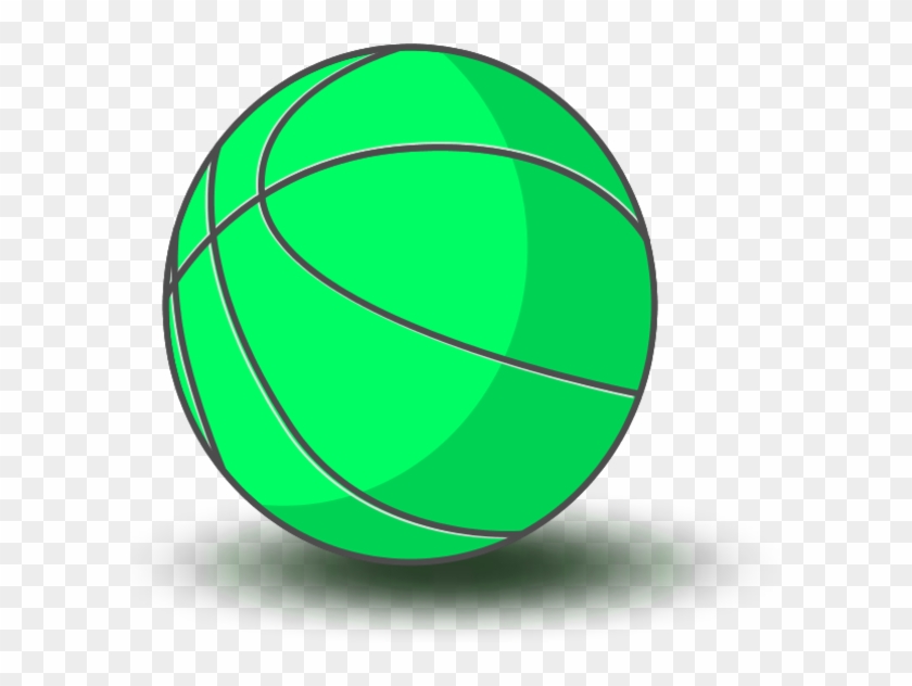Basketball Ball Clip Art Basketball - Green Basketball Clip Art #1258185