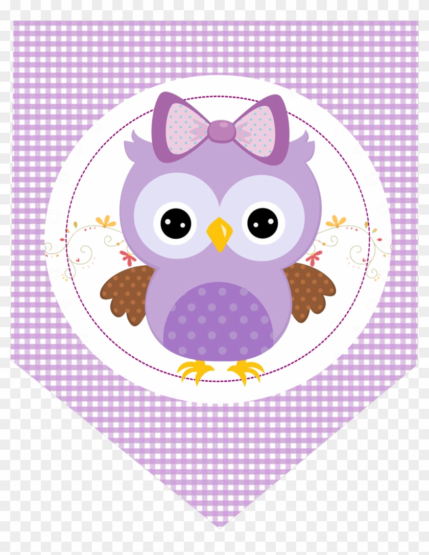 Sweet 16 Purple Owl, Free Printable Banner - Corujinha Lilás Png #1258242