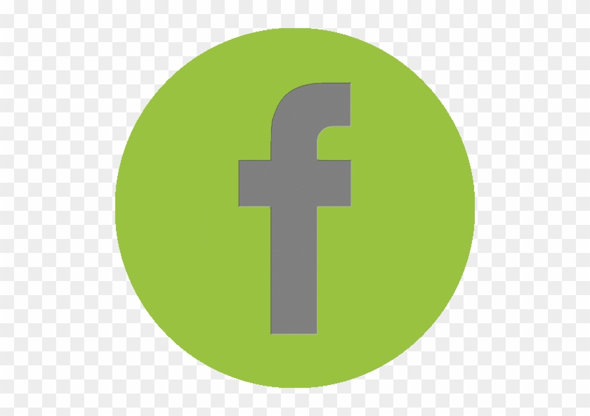 Gray Facebook Logo With Green Background - Minnesota #1258380