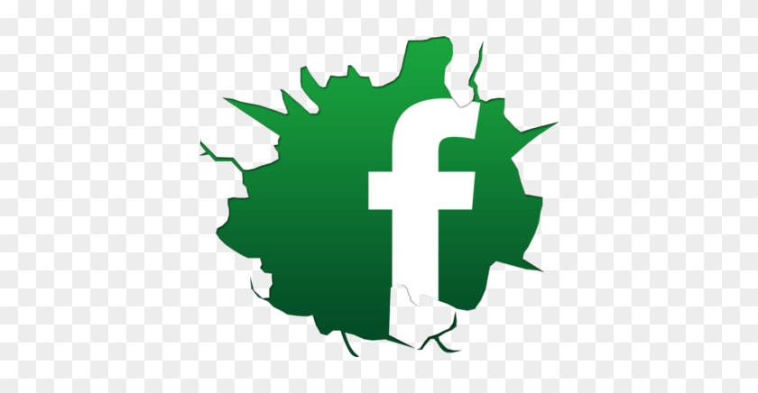 Like Us On Facebook - Facebook Logo Cracked Transparent #1258411