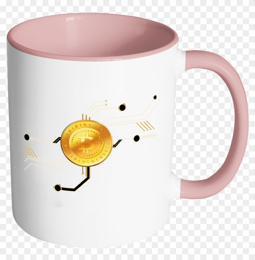 Bitcoin Circuit Board Accent Mug-fashion For Crypto - Mug Design For Anniversary #1258533
