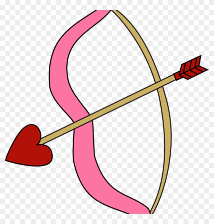 Bow And Arrow Clipart Valentines Day Bow And Arrow - Cupid Bow And Arrow #1258541