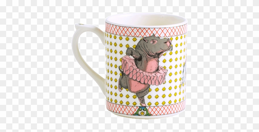 1 Mug Hippopotamus/elephant - Gien France Lucien Mug Unicorn 10 Oz #1258550
