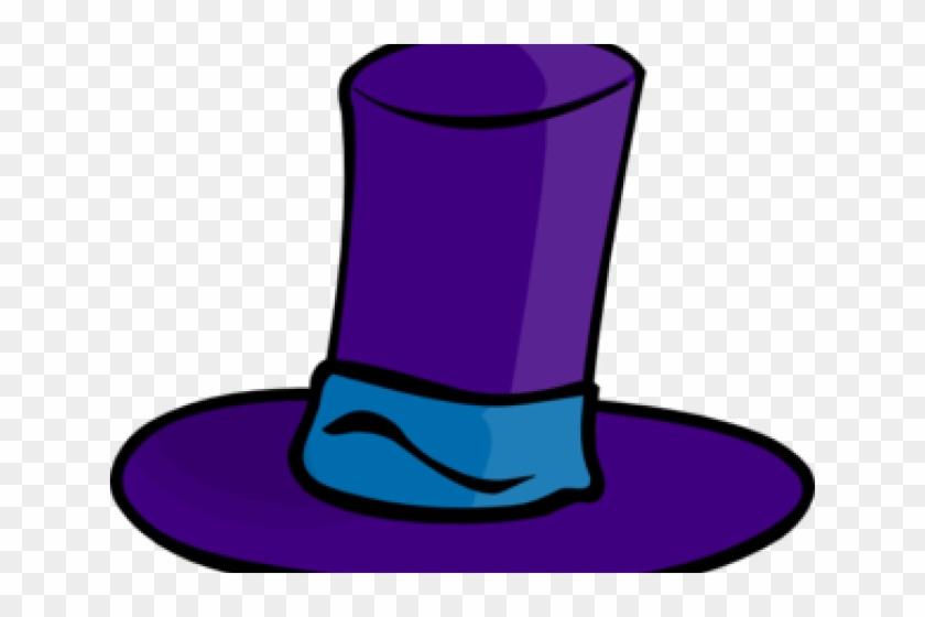 Top Hat Clipart Purple - Purple Hat Clipart #1258604