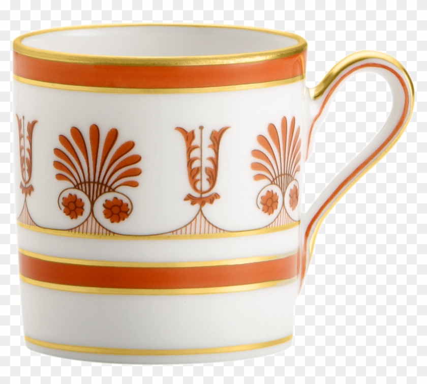 Richard Ginori Palmette Scarlatto Coffee Cup - Richard Ginori 1735 Palmette Black Teacup #1258635