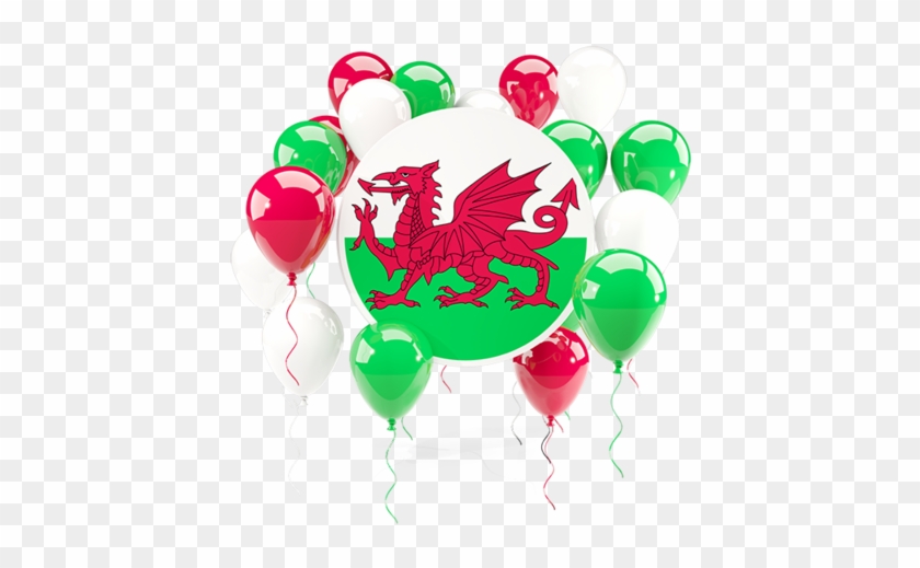 Illustration Of Flag Of Wales - Colombia Balloons Png #1258666