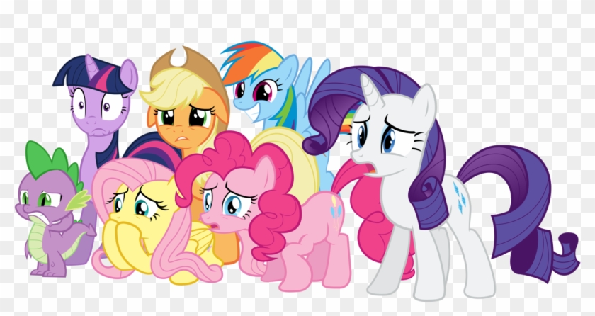 The-crusius, Floppy Ears, Fluttershy, Grin, Mane Seven, - My Little Pony #1258684
