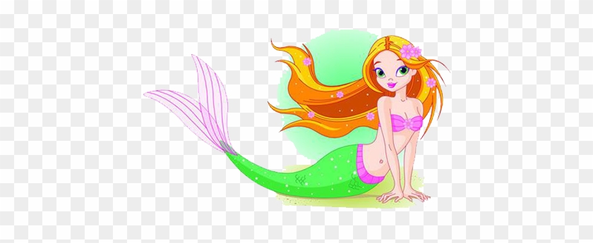 Cartoon Mermaid Drawing Clip Art - Beautiful Mermaid Throw Blanket #1258704