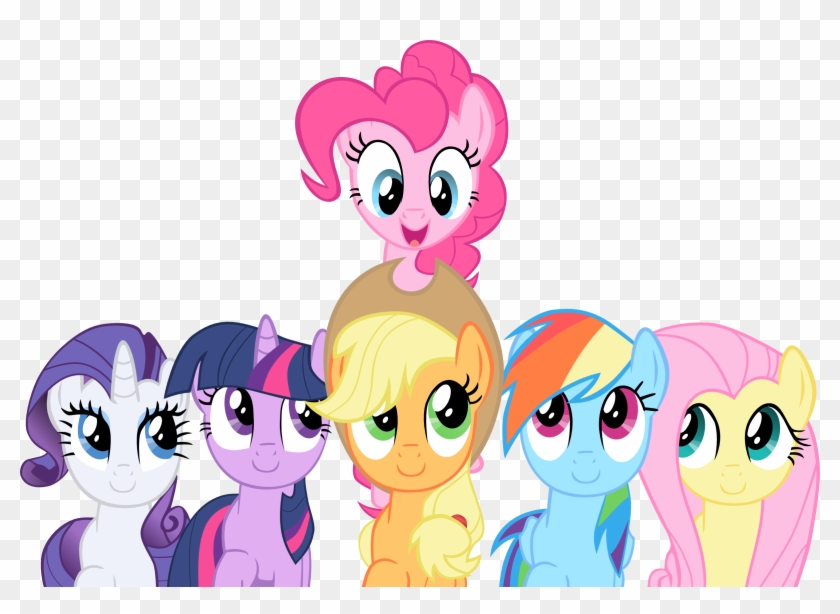 Smile Song Mane 6 Vector By Exe2001 - My Little Pony Season 9 #1258750