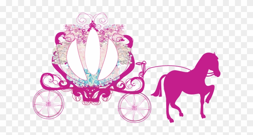 Princess Horse And Buggy Wheelchair Costume Child's - Horse Drawn Princess Carriage Clipart Transparent Background #1258924