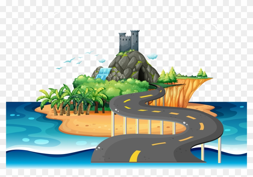 Drawing Desert Island Clip Art - Vector Graphics #1258979