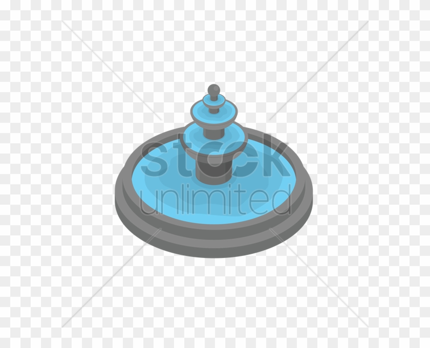 Theme Park Drawing - Isometric Fountain #1259020