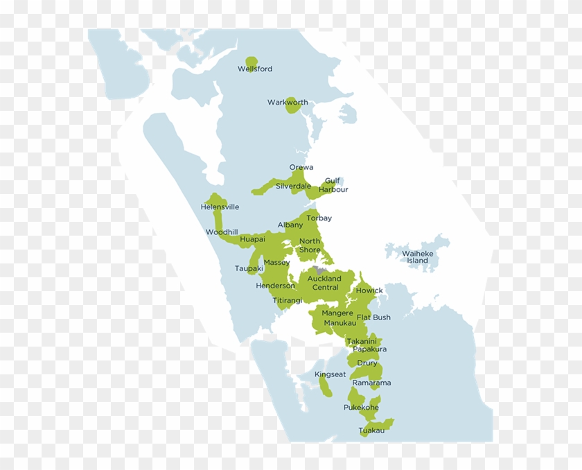 Our Network Delivers Gas To Consumers Across Auckland - Vector Auckland Network Map #1259064