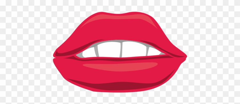 Red Female Mouth Transparent Png - Portable Network Graphics #1259090