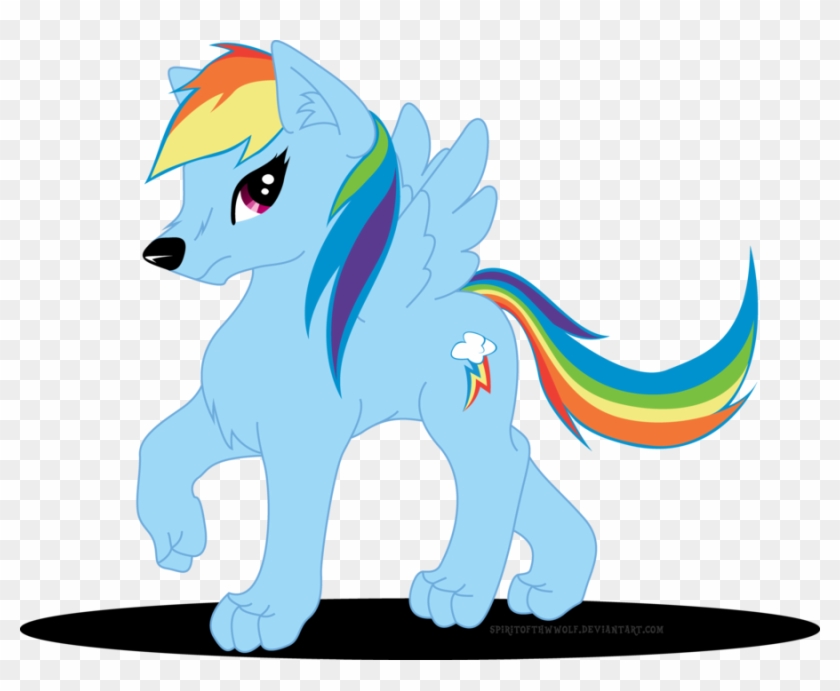 Funny Rainbow Dash Faces - My Little Pony Wolf #1259119