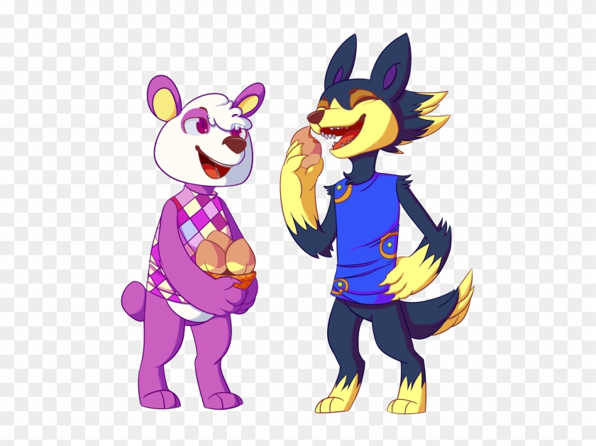 Wolfgang And Pinky By Riboo - Animal Crossing New Leaf Pinky #1259124
