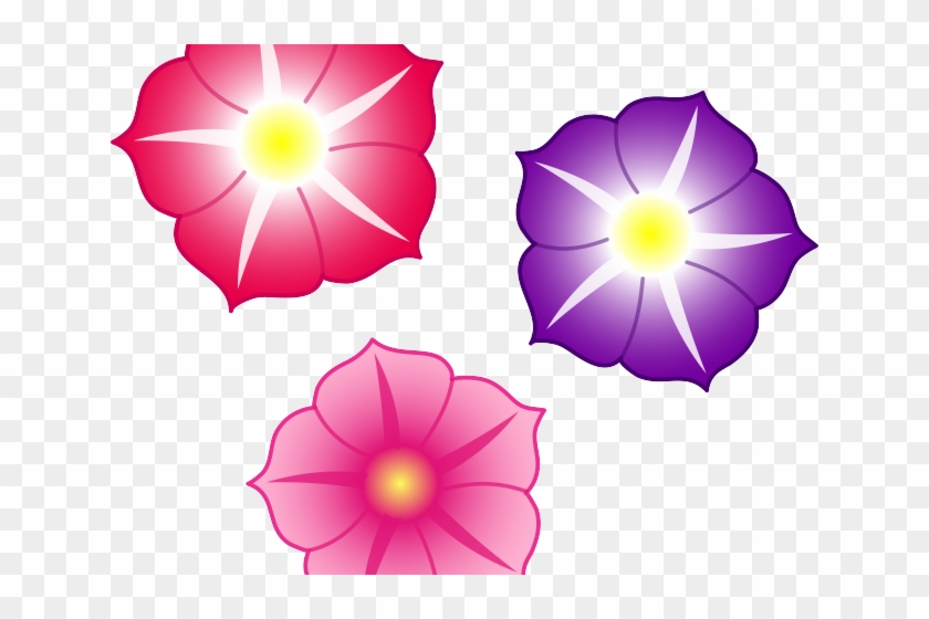 Flowers Color Clipart Pretty Flower - Flower Petunia Png #1259158