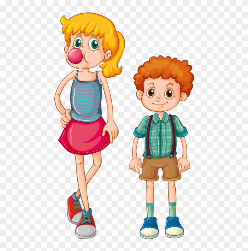 Family Clip Art - Cartoon Boy With Curly Hair #1259164