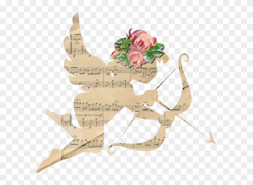 Vintage Cupid Png - Rose #1259190