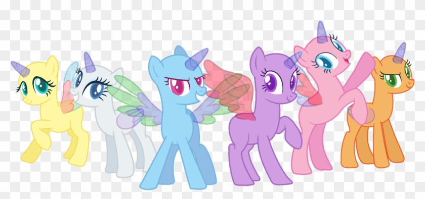 Mlp Base Mane Six By Meimisuki - Mlp Base Mane 6 #1259238